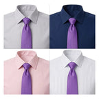 Corbata Elegante Para Hombre Eventos Y Negocios Marca Cotu® Morado Texturizado 160 Cm