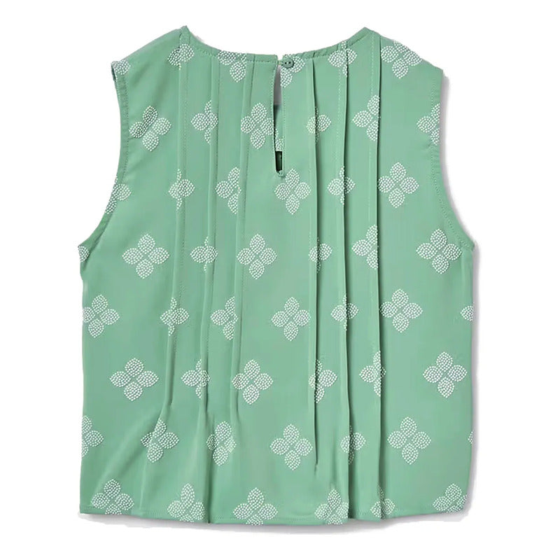 Blusa Top Juvenil Mujer Casual Mod. 6023 Marca Mayoral® Salvia Floreado 16 Años