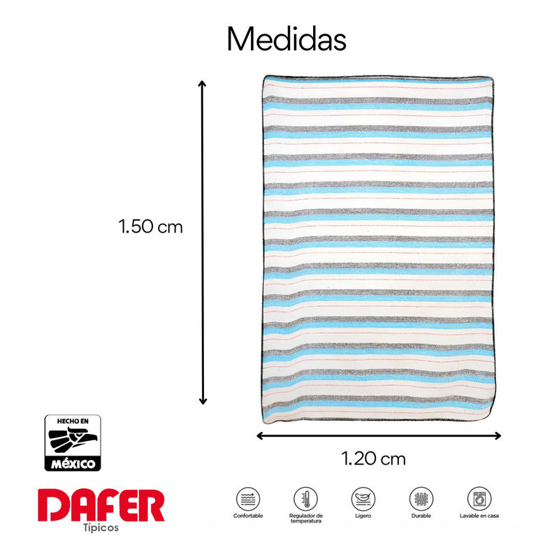 Frazada De Acrilico Afelpada Multiusos 1.20m X 1.50m Mod. Ac