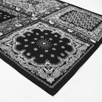 Mascada Ejecutiva De Satín Cuadrada Fina Para Mujer Multicolor Boho Monocromo Unitalla