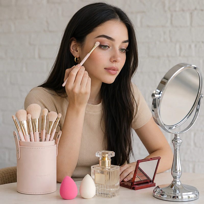 Set De Brochas 24pz Con Estuche De Viaje Beauty Creations® Oh Darling