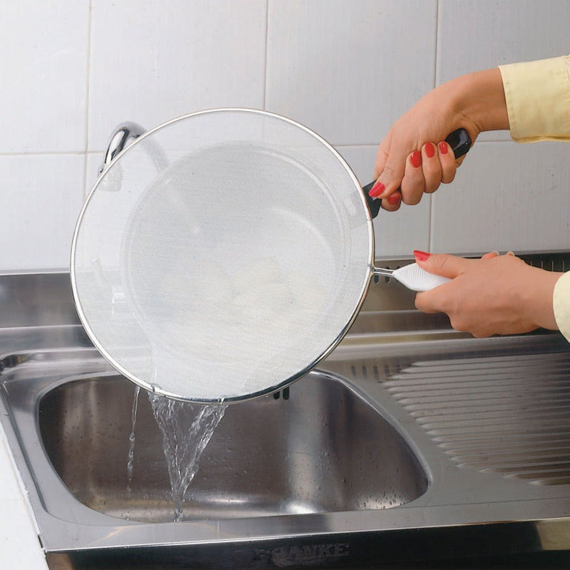 Juego 2 Pz Tapa Anti-salpicaduras 21 Y 29cm Marca Metaltex® Blanco Tapa Antisalpicadura