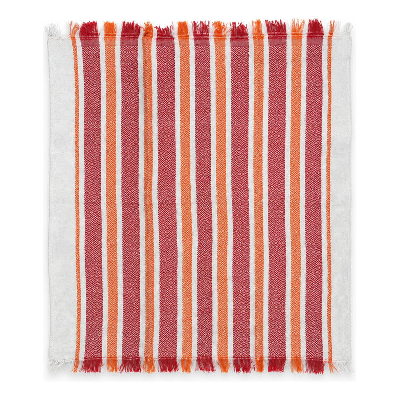 Servilleta De Cocina Multiusos Tejida 45 X 55cm Rojo Rayas