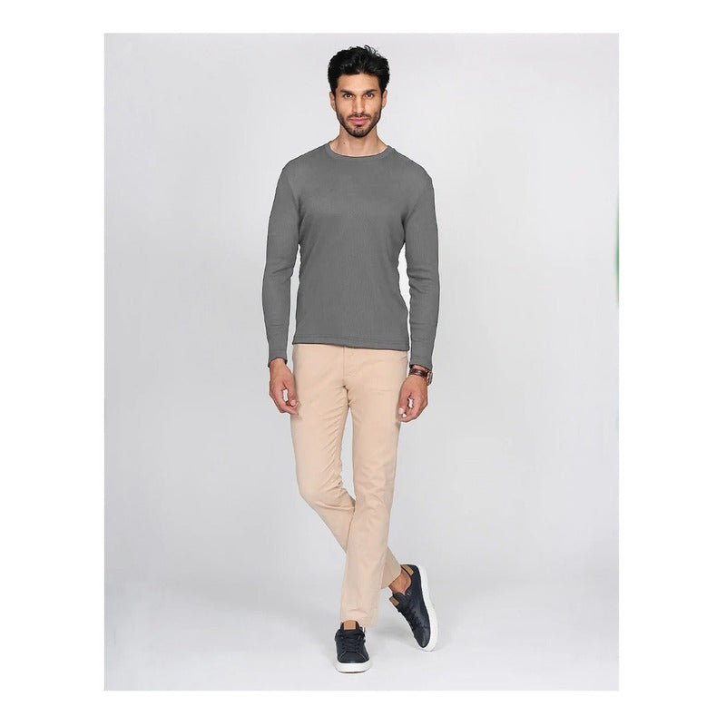 Playera Manga Larga Para Hombre Mod.a25306 Marca Bobois®