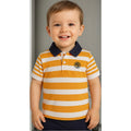 Playera Polo Para Bebé Mod.1104 Mandarina Marca Mayoral® Mandarina Rayas 9 Meses