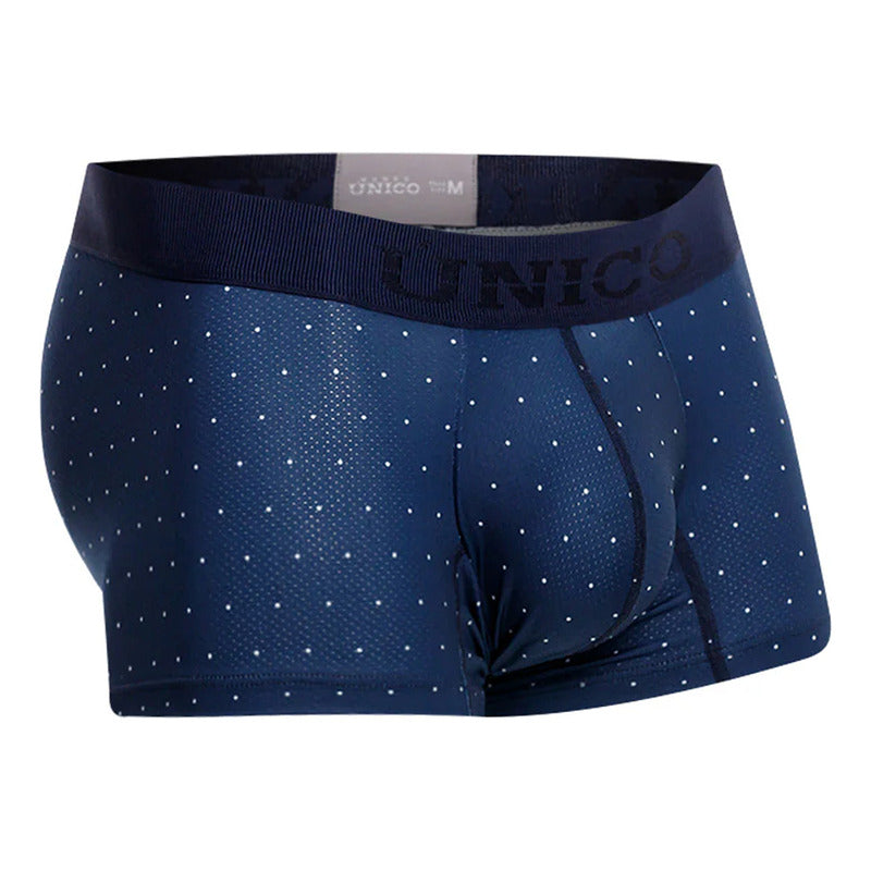 Bóxer Corto Elástico Para Hombre Marca Mundo Único® Baltico De Puntos M