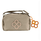 Bolso Crossbody Para Mujer Mod. Ji 2883 Marca Jaime Ibiza® Taupe Lisa Níquel