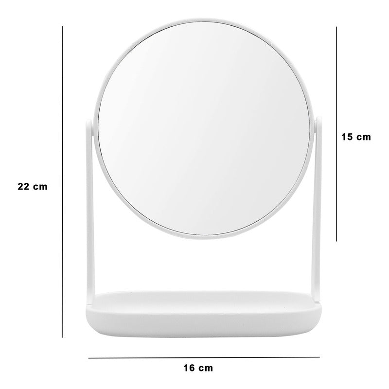 Espejo De Mesa Con Base Tocador De Maquillaje