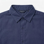 Camisa Lino Regular Fit Para Hombre Mod. Le2601 Roosevelt® Marino Lisa M