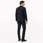 Traje Para Hombre Tejido Elastico Mod.59734 Marca Puro Ego® Azul Oscuro Lisa 54