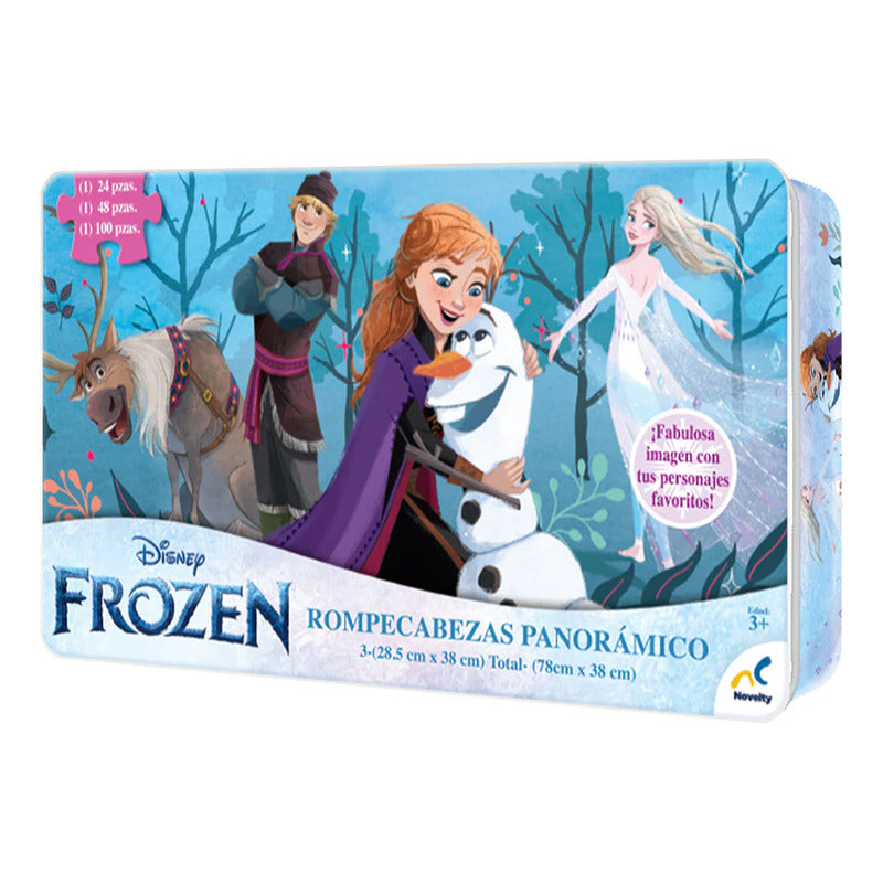Rompecabezas Panorámico Frozen 3 En 1 Mod. Jca-1004 Novelty®