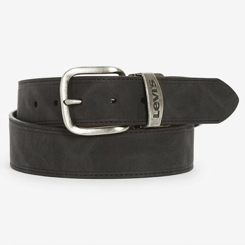 Cinturón Doble Vista Para Hombre 87518-0060 Marca Levi's® Negro Lisa 38