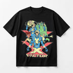 Playera Oversize Fit De Hombre X-factor Mascara De Latex® Negro X-factor M Lisa