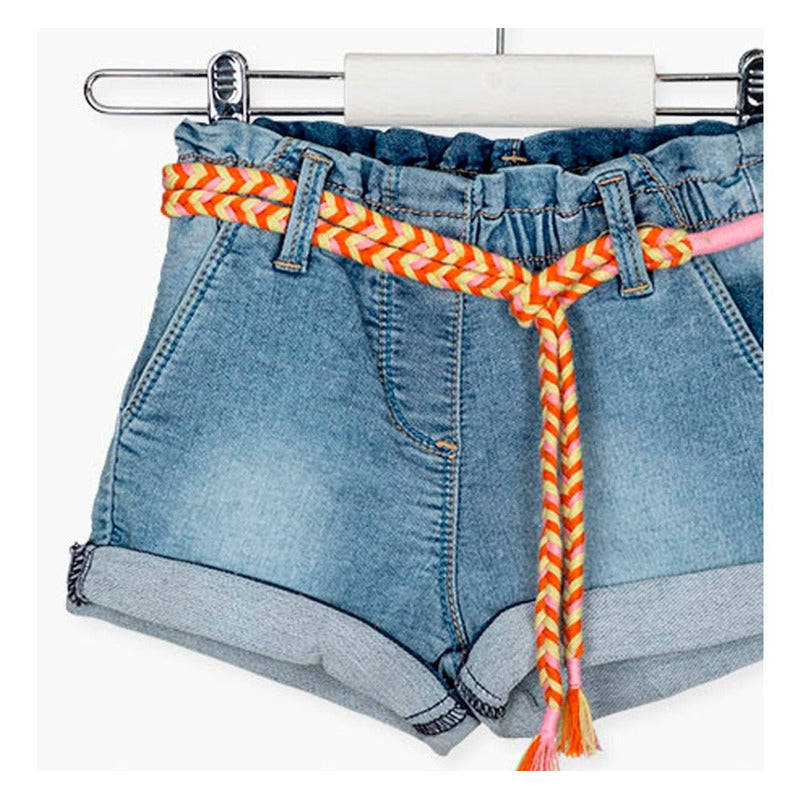 Short De Mezclilla Para Niña Losan® Mod.2166012al