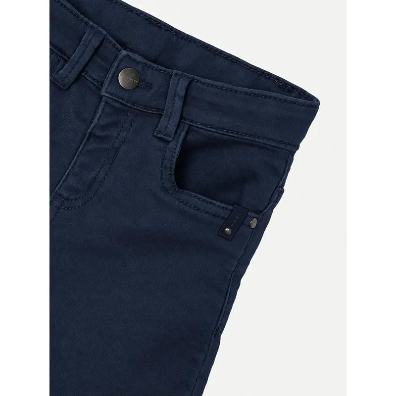 Pantalón Slim Fit Casual Para Niño Mod.4539 Marca Mayoral® Marino Liso 7 Años