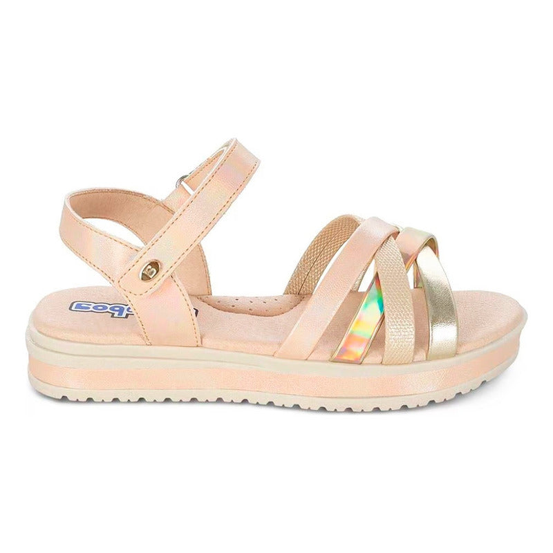 Sandalia Para Niña Mod. 112300-o Marca Coqueta Y Audaz®