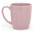 Taza De Cerámica Acanalada 370ml Estilo Nórdico Violeta 1744-98 Acanalada