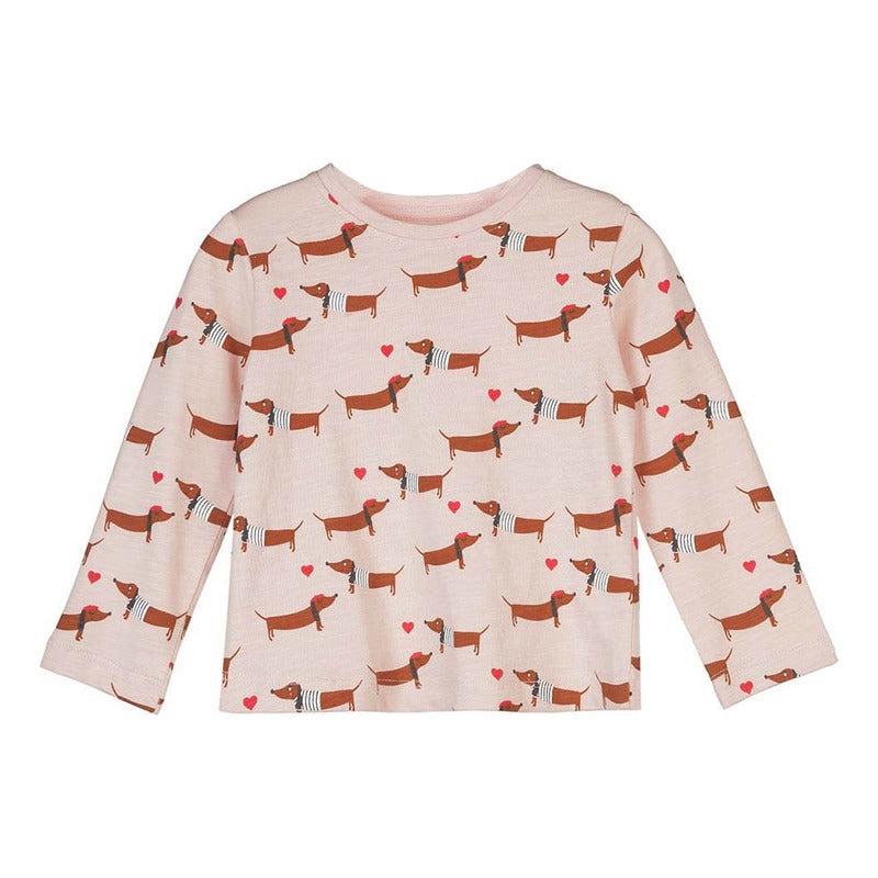 Blusa Para Niña Manga Larga Mod.226-1009al Marca Losan®