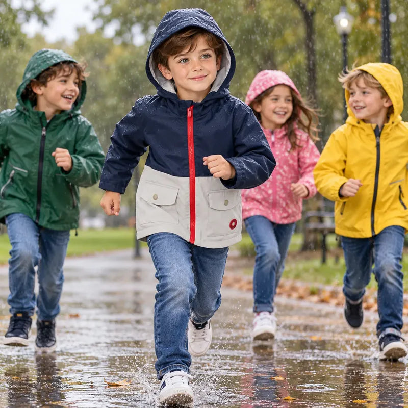 Chamarra Impermeble Para Niño Mod.3443 Marca Mayoral® Multicolor 6 Años Lisa