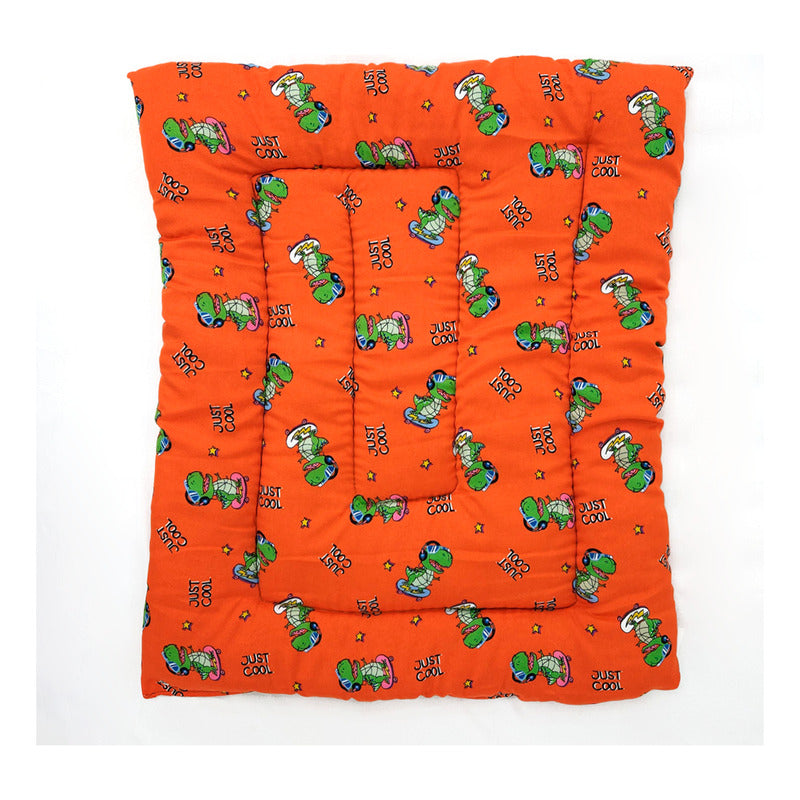 Tapete Estampado Y  Acolchado Transportadora Para Mascota