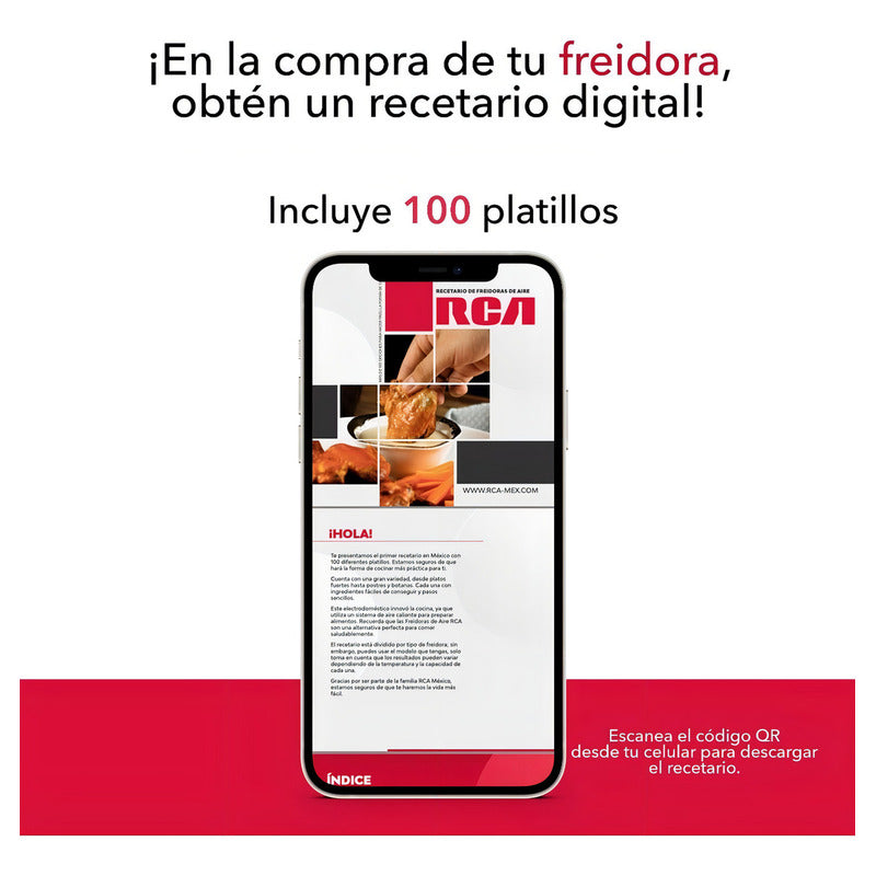 Rca Freidora De Aire Digital Rc-106 Color Blanco