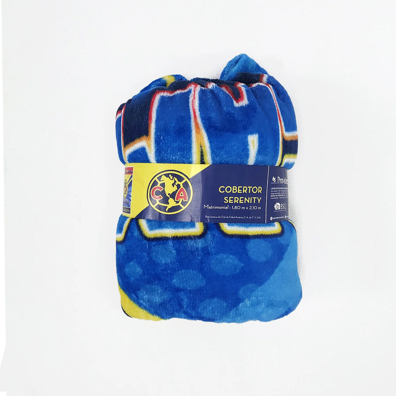 Frazada Ligera Super Suave Matrimonial Futbol Providencia® Equipo 500 G Campeones America