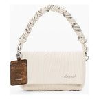 Bolso De Mujer Mediano Con Relieves 26saxpbb/1008 Desigual® Beige Relieves Níquel