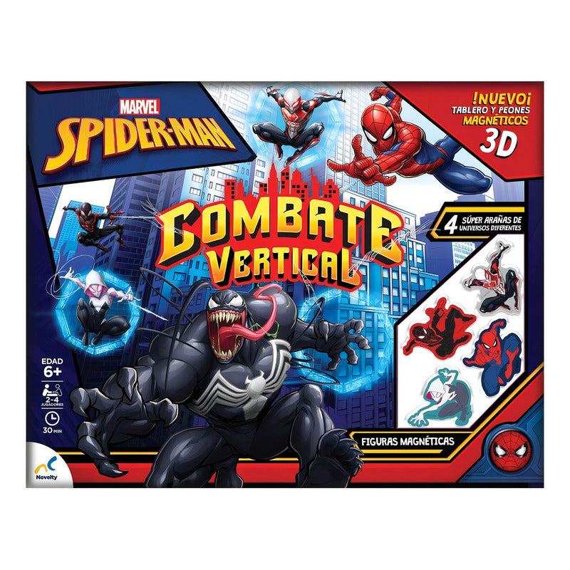 Juego De Mesa Spider-man Combate Vertical Novelty + 6