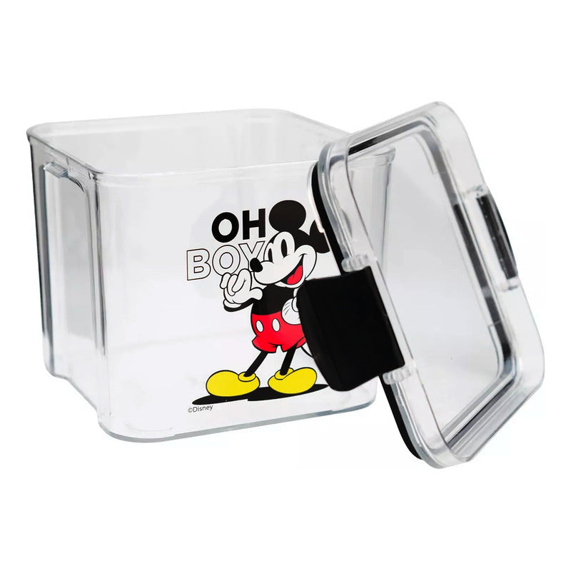 Recipiente Contenedor Hermetico Set 4pz Diseños Animados Multicolor