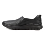 Zapato Mocasín Conford Para Mujer Mod.130210 Marca Flexi® Negro Perforado 24 Mx
