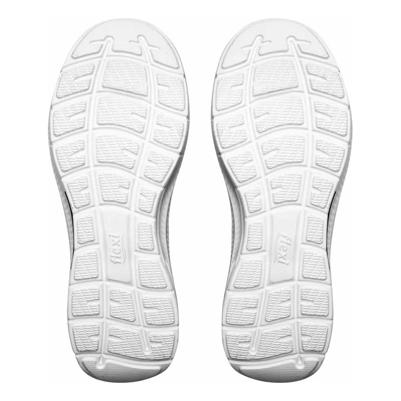 Tenis Urbano Slip On Para Mujer Mod135201 Marca Flexi® Negro Tejido 25.5 Mx
