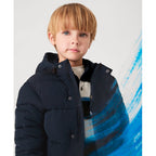 Chamarra Rompe Vientos Para Niño Mod.4469 Marca Mayoral® Azul Oscuro 4 Lisa