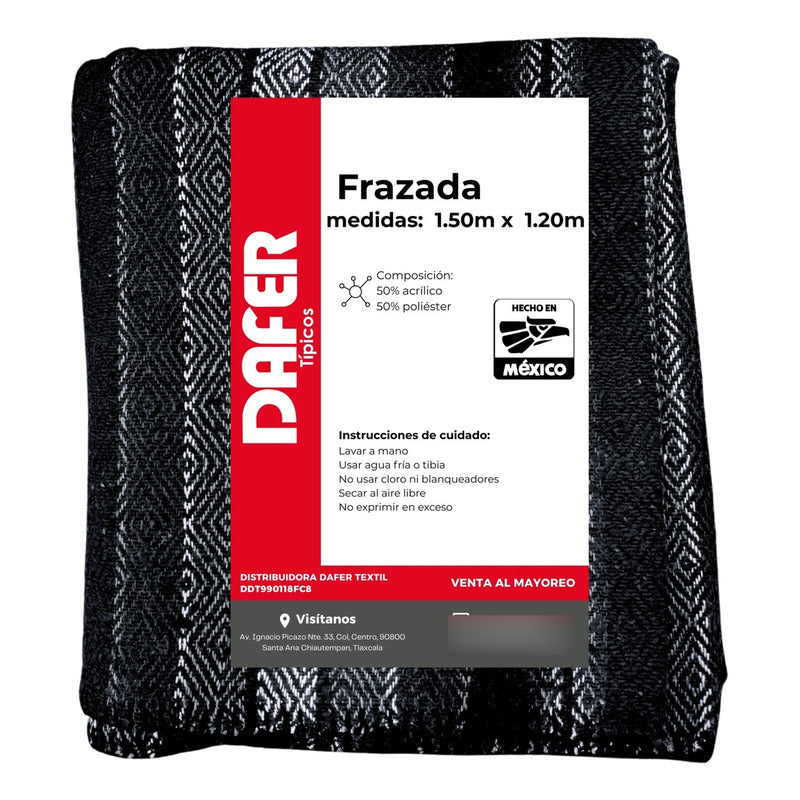 Frazada De Acrilico Afelpada Multiusos 1.20m X 1.50m Mod. Ac