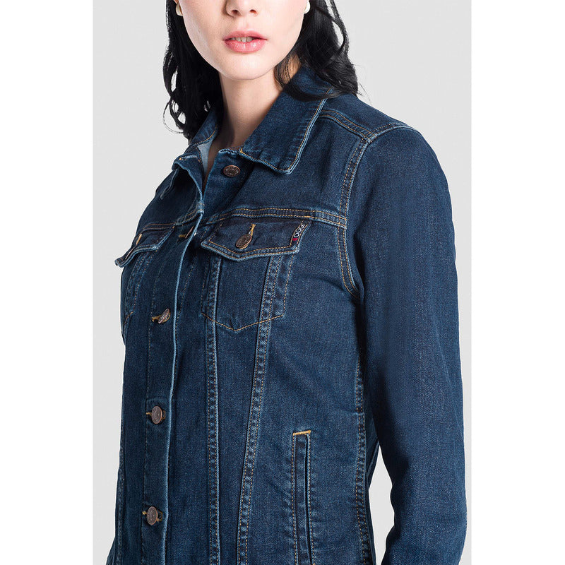 Chamarra Vaquera De Mezclilla Para Mujer Marca Oggi®