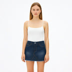 Falda De Mezclilla Para Mujer Mod. Ssjsskd Marca Skannda®