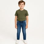 Pantalón Mezclilla Para Niño Mod.7585 Marca Mayoral® Azul Claro Liso 14