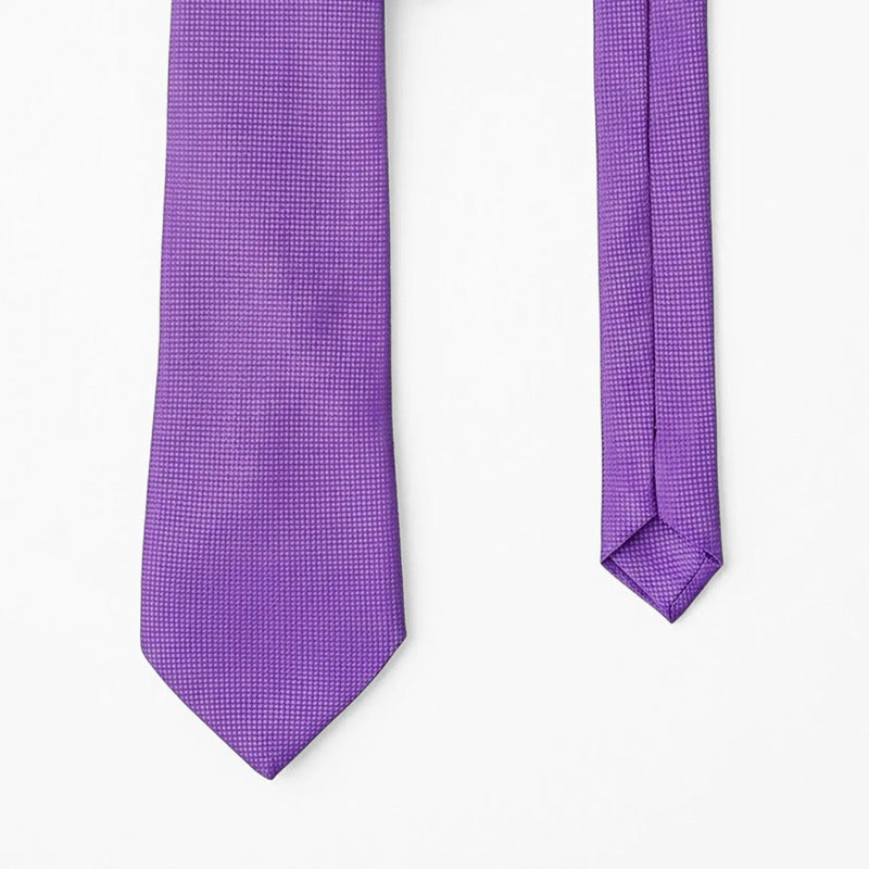 Corbata Elegante Para Hombre Eventos Y Negocios Marca Cotu® Morado Texturizado 160 Cm