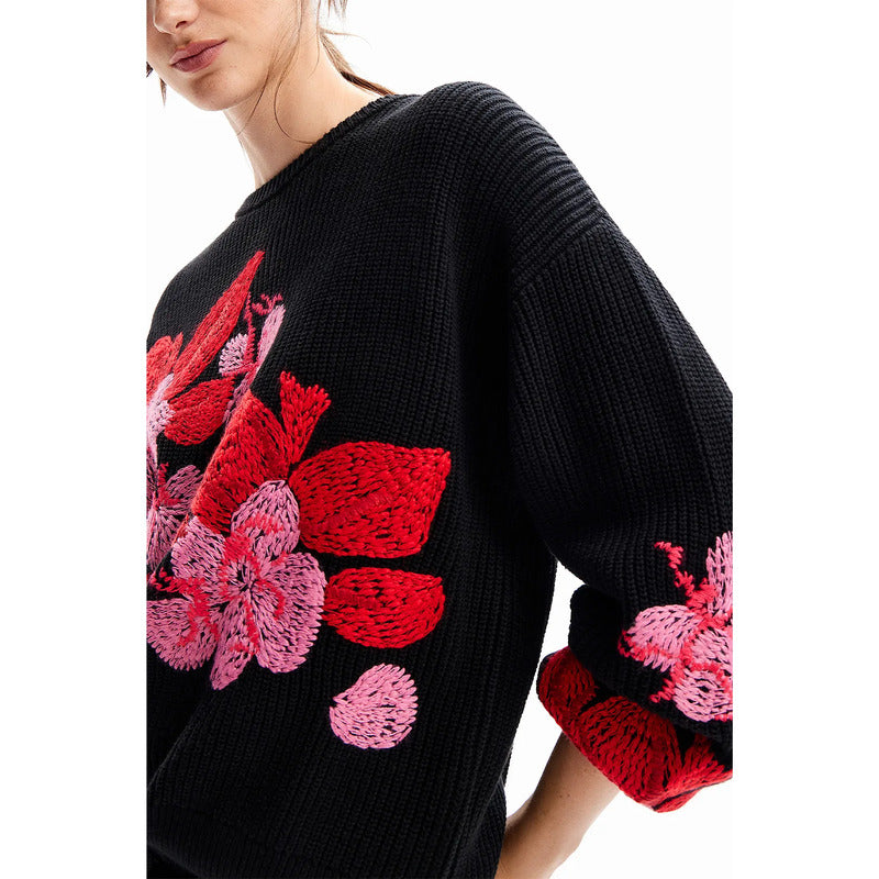 Suéter Casual Para Mujer Estampado Original Marca Desigual® Multicolor 23wwjf32