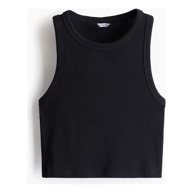 Blusa Con Torera Bolero Canalé Para Niña Mod.6150 Mayoral® Negro Lisa 12 Años