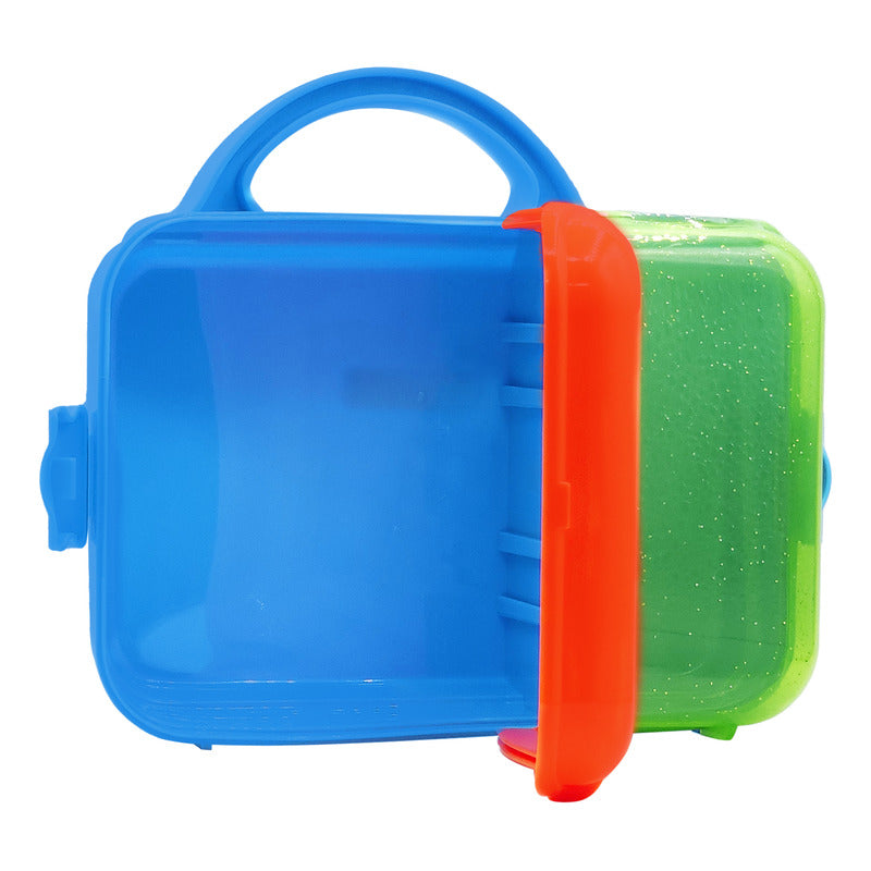 Lonchera Infantil De Plástico Con Botella Diseños Varios