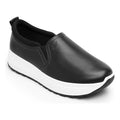 Tenis Para Mujer Slip On Mod.117207 Marca Flexi® Negro Lisa 25 Mx