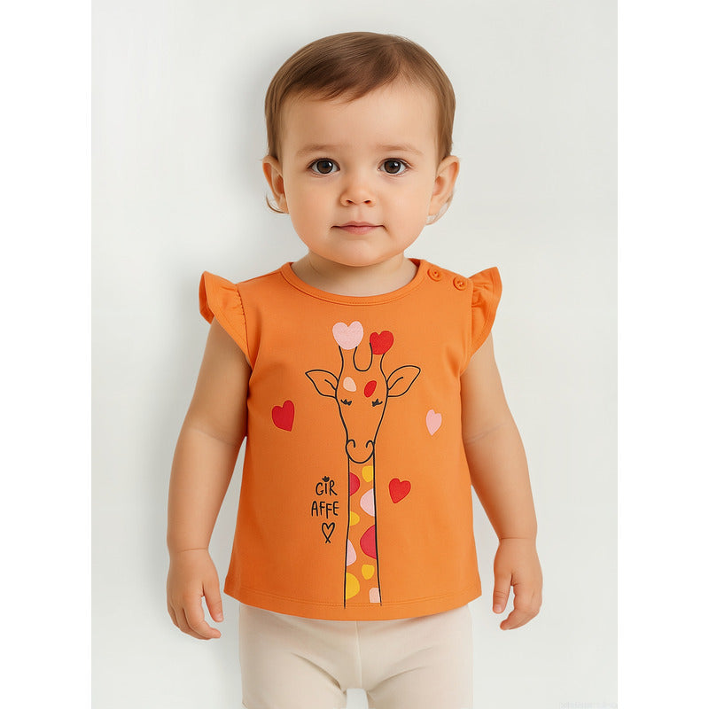 Blusa Para Niña Con Estampado Mod.2181201al Marca Losan®