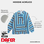 Suéter Poncho Canguro Artesanal Hoodie Acrilico Colores