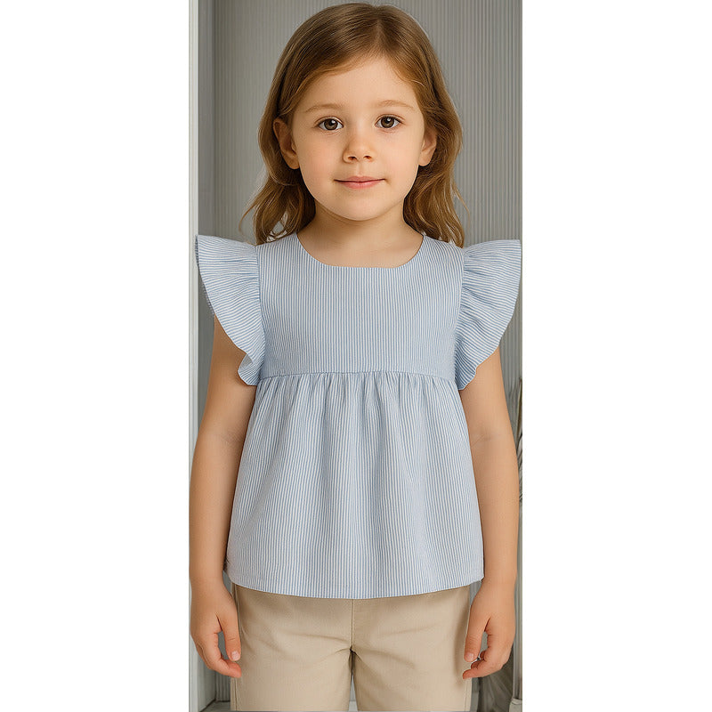 Blusa Ligera Holgada De Niña Mod.916-3003aa Marca Losan®