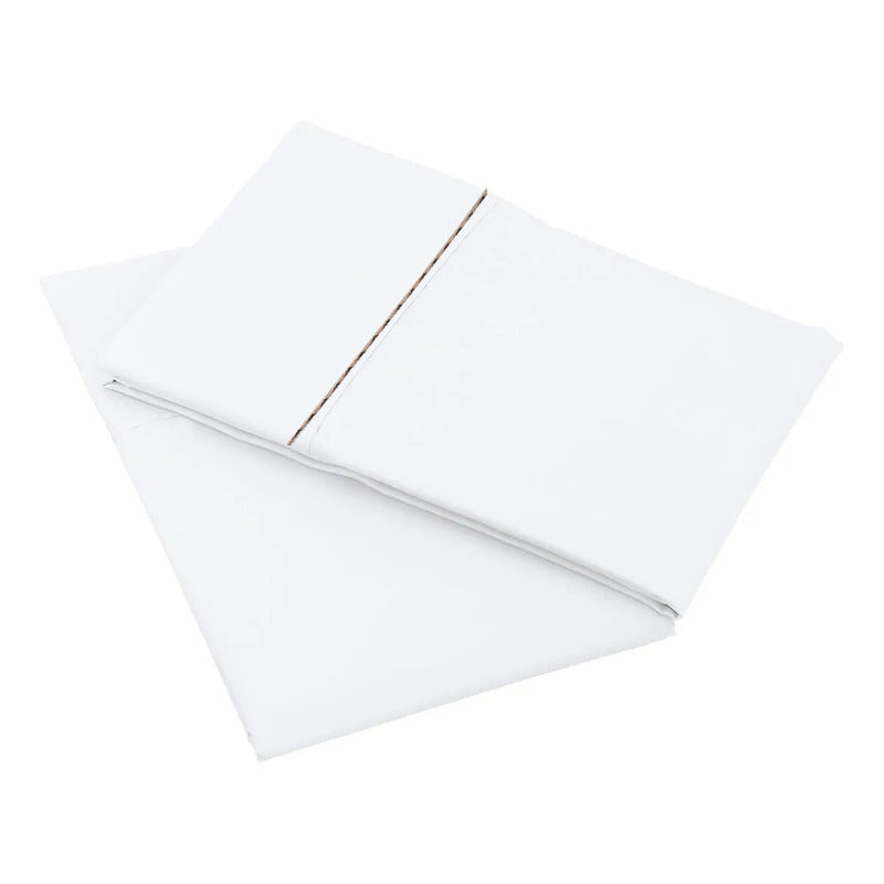 Funda Protectora Para Almohada 2pz Dafer Blanca 63x48 Cm