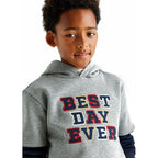 Sudadera Doble Manga Larga Para Niño 7444 Marca Mayoral® 8 Años Gris Oscuro Lisa