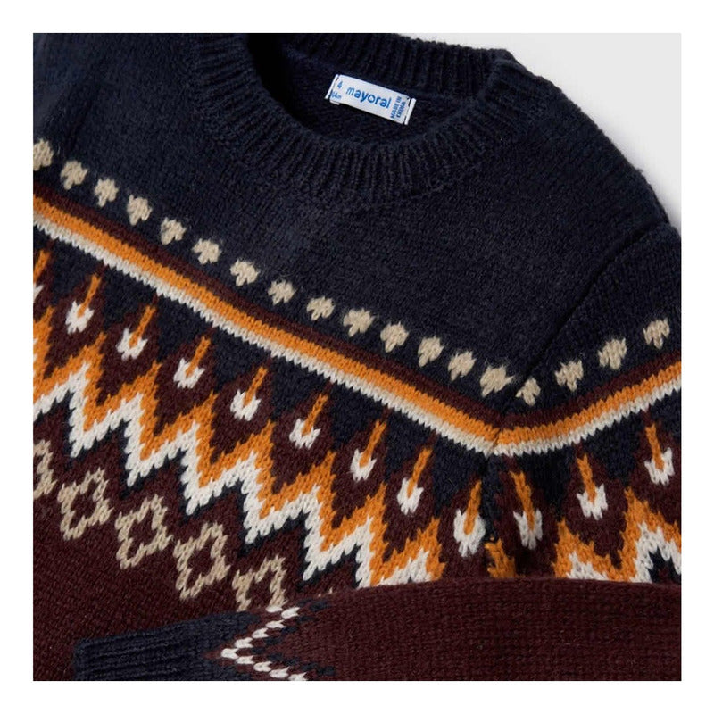 Suéter Tejido De Niño Mod.4383 Ciruela Marca Mayoral®