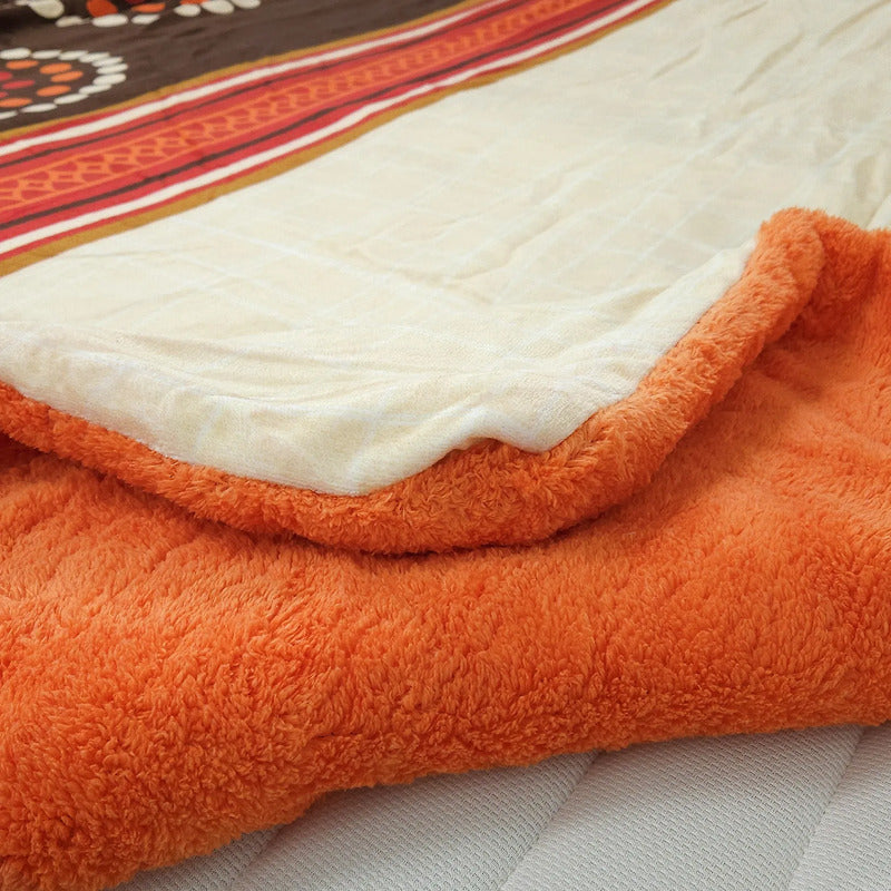 Edredón Jumbo De Borrega King Size 2.30mx2.40m Providencia® Chenoa Multicolor