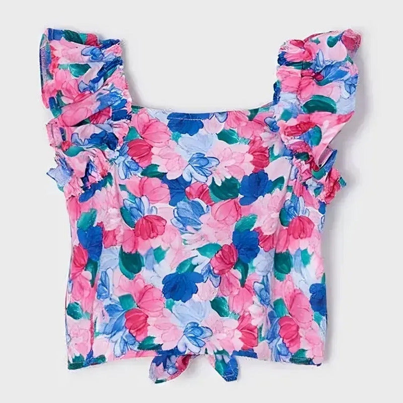 Blusa Floreada Para Niña Mod.3131 Marca Mayoral®