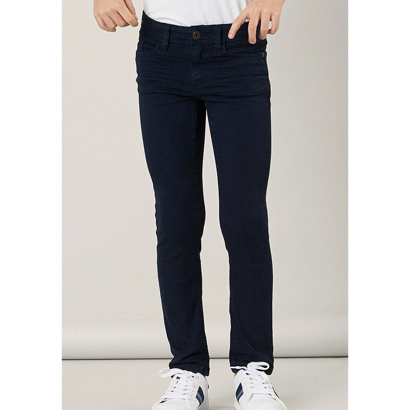 Pantalón Gabardina Para Niño Mod.3517 Marca Mayoral® Azul Marino Liso 9
